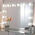 ITSELFER Vanity Lights for Mirror with 10 Dimmable Bulbs USB LED Vanity