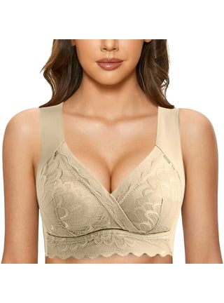 JDEFEG Lifter Bra for Large Lace Chest Support Short Sleeves Tops