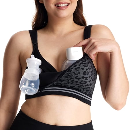 Momcozy Pumping Bra Hands Free, Wireless Nursing Bra, Maternity Bra for Spectra, Medela, Elvie, Willow,etc
