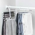 thumbnail image 5 of 1 paquete de perchas para pantalones, tipo S que ahorra espacio para ropa, pantalones, pantalones y organizadores para bufandas, jeans, ropa, pantalones, toallas, negro TUNC Sencillez, 5 of 5