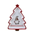 thumbnail image 2 of PPgejGEK Three Dimensional Hand Painted Crossborder Santa Claus Pines Tree Shaped Ceramic Plates Breakfast Plates Dessert Snack Plates Christmas Tableware, 2 of 6