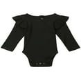 thumbnail image 1 of Newborn Toddler Baby Girl Ruffle Long Sleeve Romper Bodysuit Jumpsuit Tops Summer Spring Clothes, 1 of 5