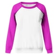 thumbnail image 5 of Dyegold Womens Sweat Shirts Ladies Cute Comfy Color Block Pullover Tops Girls Fashion Hoodies For Women Y2K Clothes Plus Size ​Christmas ​Pullover Sweatshirt ​Holiday Gift Finder, 5 of 7