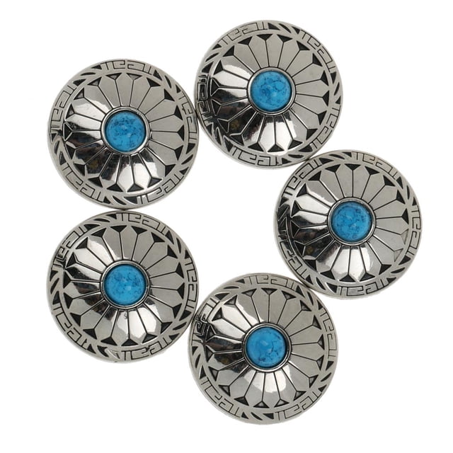 Rongfmy 5pcs NO-SEW Metal Tack Snap Studs Buttons Snap Fasteners Leather Jeans Buttons 4