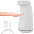 thumbnail image 1 of Automatic Soap Dispenser, 300ML Touchless Soap Dispenser with Infrared Sensor, USB Rechargeable IPX5 Waterproof for Bathroom Kitchen Office School, 1 of 5