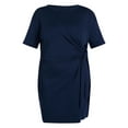 thumbnail image 5 of Terra & Sky Women’s Plus Front Twist Dress with Short Sleeve, Size 0X-5X, 5 of 5