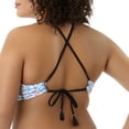 thumbnail image 3 of Juniors' Plus-Size Boho Fleur Bikini Top, 3 of 6