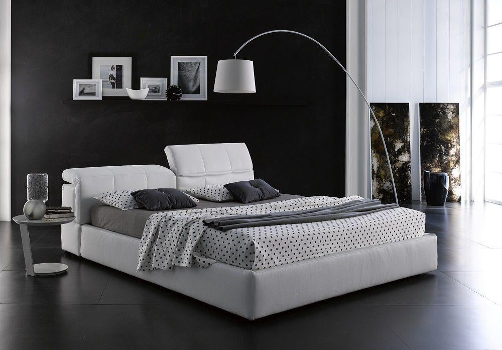 Contemporary White Eco Leather Storage, King Size Platform Bed With Storage Ideas