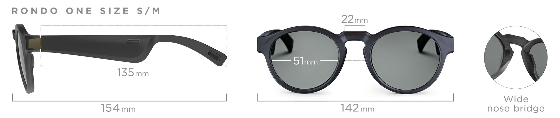 Bose Frames Rondo Audio  Bluetooth Sunglasses, Black - image 5 of 7