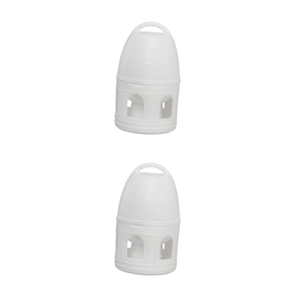 Bebedero de Agua para Aves Methold 5L Blanco 2piezas