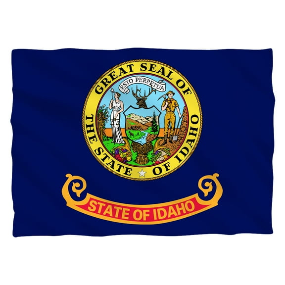 Idaho Flag (Front Back Print) Pillow Case