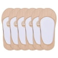 thumbnail image 2 of 6 Pairs Nude Womens No Show Socks Footies Loafer Boat Liner Low Cut Girls, 2 of 4