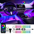 thumbnail image 1 of Luces interiores para automóviles DUOFU365 RGB con control inteligente de aplicaciones, 1 of 6