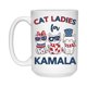 thumbnail image 1 of Taza de cerámica de Cat Lady para Kamala Harris `< *☆ #ο ν', 1 of 6