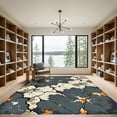 thumbnail image 2 of ODIKA 2'x3' Machine Washable Non-Slip Area Rug, Abstract Charcoal Gray High Traffic Rug, Gray, 935970, 2 of 7