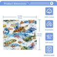 thumbnail image 2 of GZHJMY Marine Fish Sea Turtles Wash Cloths 6 Pcs Small Cotton Wash Towels for Kitchen Bathroom, 2 of 5