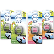 Febreze Car Air Freshener Vent Clips, Fresh Scents, Odor Eliminator, 4 Count