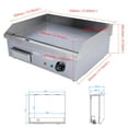 thumbnail image 6 of 22" Countertop BBQ Griddle Commercial Portable Electric Flat Top Grill Hot Plate, 6 of 8