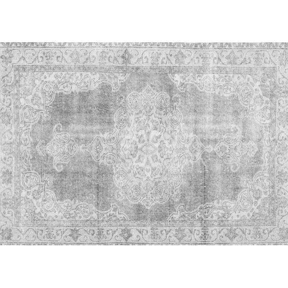 Ahgly Company Indoor Rectangle Persian Gray Traditional Area Rugs, 2' x 4'
