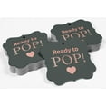 thumbnail image 4 of Inkdotpot Pack Of 100 Ready To Pop Baby Shower Paper Tags DIY Craft Bracket Shape Real Rose Gold Foil Hang Tags, 4 of 6