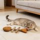 thumbnail image 3 of Juguete interactivo para gatos de interior con forma de espina de pescado, para la dentición y la limpieza dental, 3 of 5