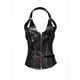 thumbnail image 1 of Corsé punk de acero y metal con uniforme de cuero europeo y americano, disfraz de reina para actuación, faja de corte, 1 of 2