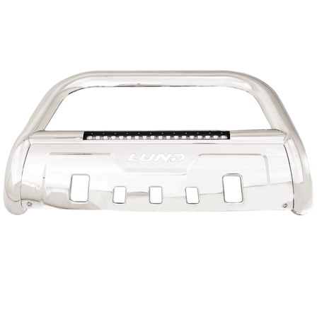 Lund By Realtruck 47021300 Bull Bar With Led Light Bar And Wiring Compatible with 2019 Ford Ranger, Polished Stainless