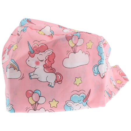 

NUOLUX Pure Cotton Printed Straps Work Hat Chef Beautician Working for Women and Men (Small God Beast Pattern)