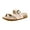 Cameo Rose Suede, variant on Carmela Women's Sandals Oatmeal Beige Leather Size 9.5 W