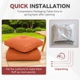 thumbnail image 3 of Patiobula Outdoor 10-Piece Deep Seat Cushion,24 x 22, Water Repellent, Fade Resistant, Deep Seat Bottom and Back Cushion for Chair, Sofa, and Couch,Orange, 3 of 7
