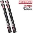 thumbnail image 2 of UltraFirm Precision Wiper Blade, High-Grade Natural Rubber, Metal Frame, 45 Degree Cut for Maximum Clarity (22 Inch), 2 Pack, 2 of 2