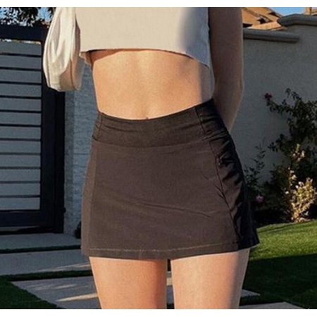 2021 New Women's Half Skirt with Privacy Double Layer Short Skirt Shopee