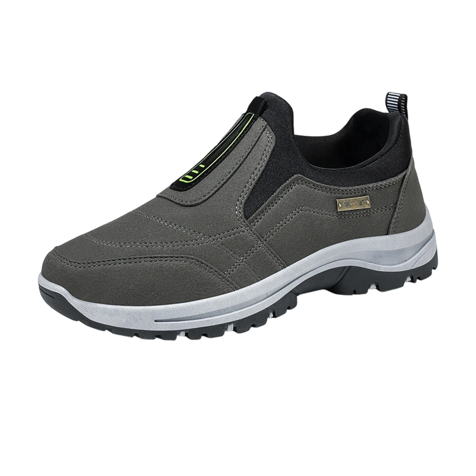 NexTorq Mens Lightweight Sneakers, Mens Casual Shoes, Walking Shoes for Men, Mens Outdoor Shoes, Men's Slip-On Walking Shoes, Lightweight Comfort Breathable Loafers Non-Slip Hiking Shoes Gray 8.5