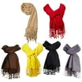 thumbnail image 1 of 3 Pack Unisex Fleece Lined Thermal Scarf Assorted Random Colors 9.5 X 59, 1 of 1