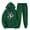 Green, variant on Womens Hoodie Sweatsuits 2 Piece Set,Men's and Women's Sports Tracksuits Long Sleeve Pullover Hoodies Sweatshirt Loose Coat and Sweatpants Fall Winter Suit Pink,S