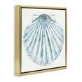 thumbnail image 4 of Stupell Industries Clam Shell on White Coastal Painting Gold Floater Framed Canvas Art Print Wall Art, 18 x 18, 4 of 10