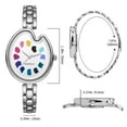 thumbnail image 3 of Bomieux Watches for Women with Creative Dial,Casual Ladies Watch with Stainless Steel Strap Quartz Waterproof Watch Gift for Woman, 3 of 7