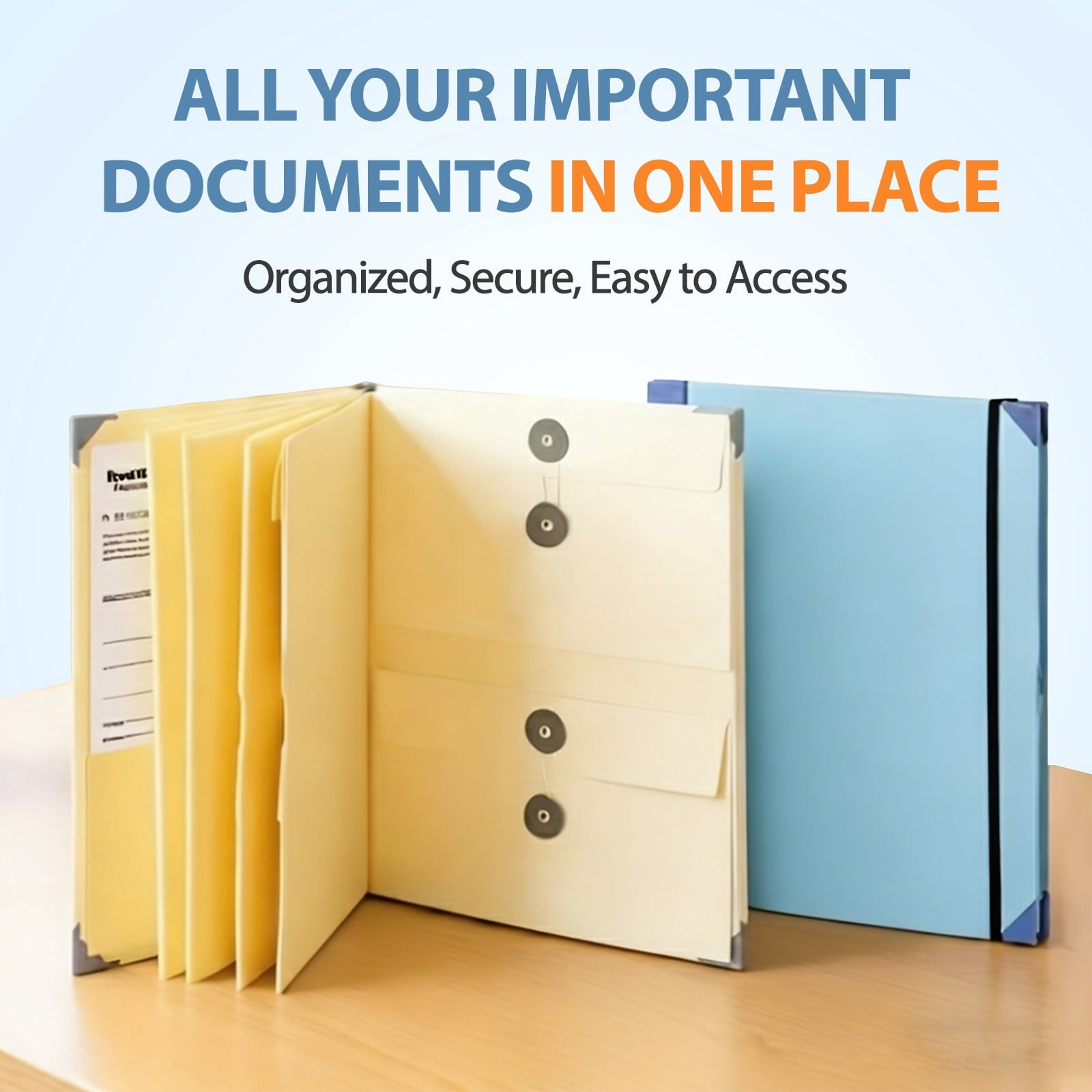 The Life Book Document Organizer - Binder for Important Documents, The Folio in Case I Die Binder, Family Emergency Planner, End of Lifeorganizer Paper File Folio Organizer with Labels