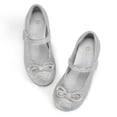 thumbnail image 2 of Bocca Little Girls' Shoes Slip-Resistant Mary Janes, 1IN Low Heel, Kitten Heel, Closed Toe Silver, 13 Little Kid, 2 of 6