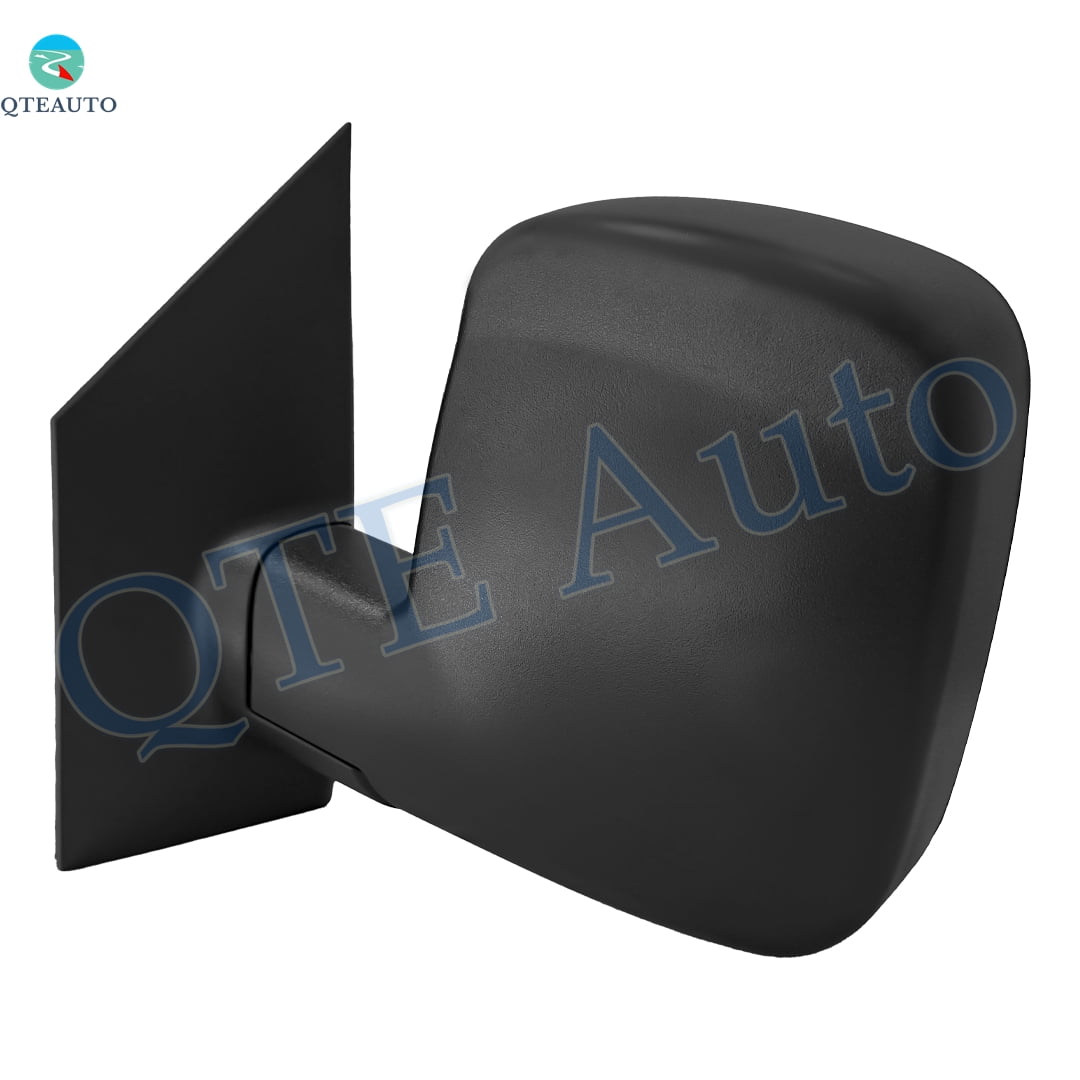 Left Driver Side Manual Foldaway View Mirror Dual Glass Chrome/Flat Black Textured For 2009-2021 GMC Savana 4500