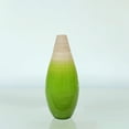 thumbnail image 2 of Contemporary Bamboo Floor Flower Vase Tear Drop Design for Dining, Living Room, Entryway Decoration, Green, 2 of 9