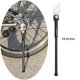 thumbnail image 5 of Pata de cabra antiplegado para bicicleta, compatible con pata de cabra Birdy, plegable de una sola pata. Negro 18in, 5 of 9