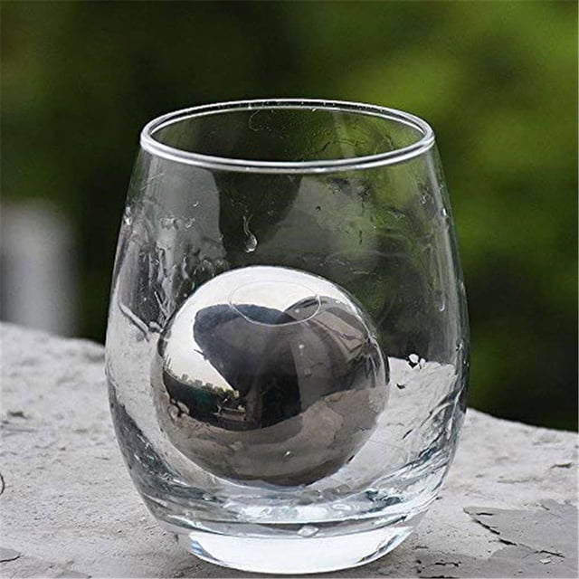 Xihbxyly Cubitos de Hielo de Acero Inoxidable, Piedras Metálicas Reutilizables para Enfriar, Diseño Antidilución, Incluye Pinzas Antideslizantes, Perfectos para Whisky y Vino, Material Ecológico, Tam