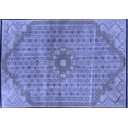 thumbnail image 1 of Ahgly Company Machine Washable Indoor Rectangle Persian Blue Traditional Area Rugs, 7' x 10', 1 of 4