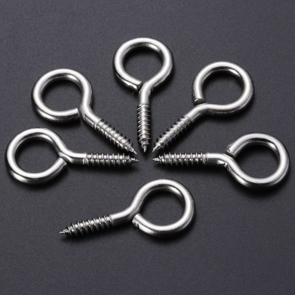 NICEXMAS 25Set Jewelry Eye Pin Screw Eyelets Jewelry Making Findings in Silver Carbon Steel