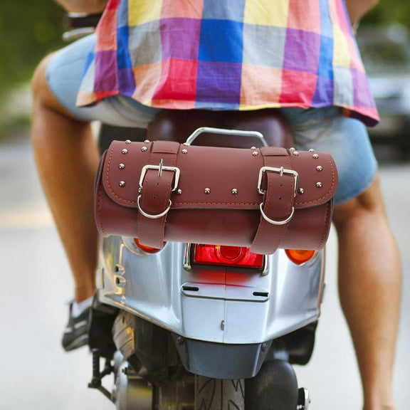 WHAMVOX Motorcycle Tool Bags Saddlebag Handlebar Tool Pouch Motorbike Storage Pouch Rear Bike Bag Motorcycle Gear Bag For Electric Motorcycles