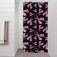 thumbnail image 2 of Pink Breast Cancer Shower Curtain 36"x72" ,Bathroom Decorative Shower Curtains Set with 12 Hooks,Modern Waterproof Washable Shower Curtain, 2 of 6