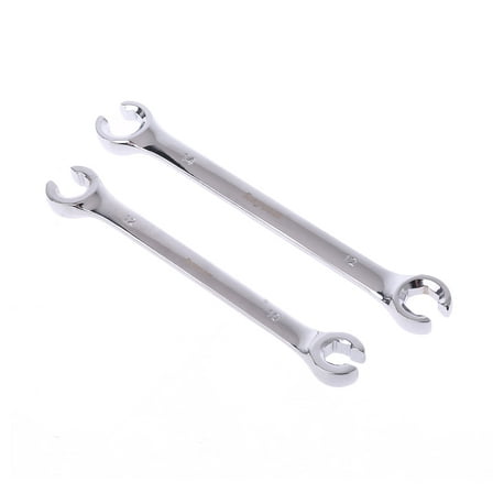2Pcs 10x12mm 12x14mm Flare Nut Wrench Spanner Oil Pipe Wrench High Torque Multitool Mirror Polish