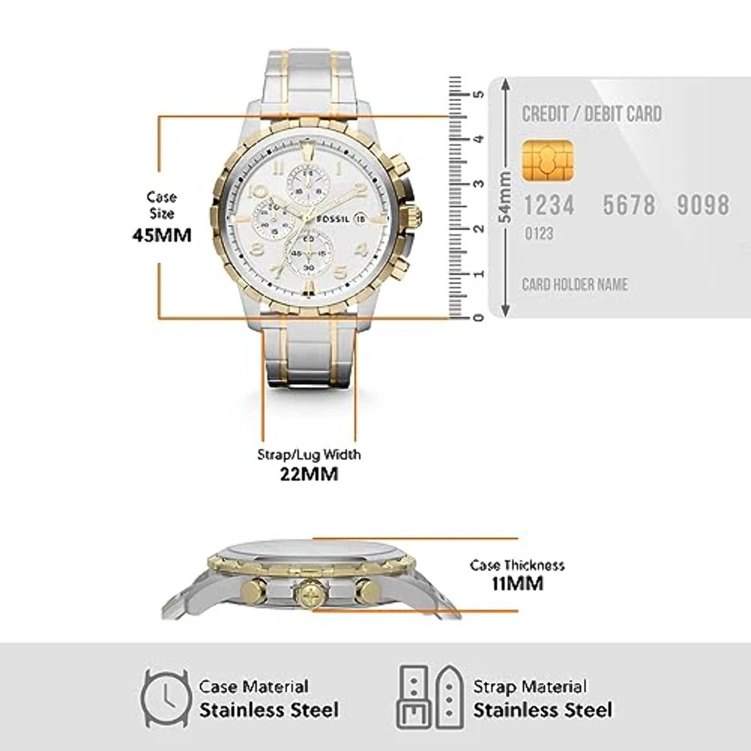 Fossil Dean Chronograph Silver Dial Watch for Men in Nepal at NPR 16837 Rating 5