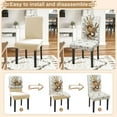 thumbnail image 4 of Easter Chair Covers Set of 4 Easter Eggs Peeps Bunny Spring Stretch Parsons Chair Slipcovers for Easters Dining Room Decor Chairs Seat Protectors (Easter Egg Bunny,4PCS), 4 of 6